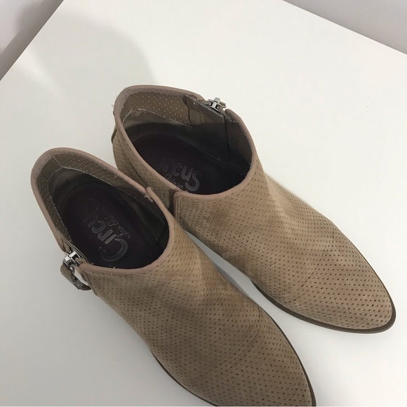 Circus by Sam Edelman Womens Light Beige Brown Zipper Ankle Boots Booties 9 - Picture 11 of 11